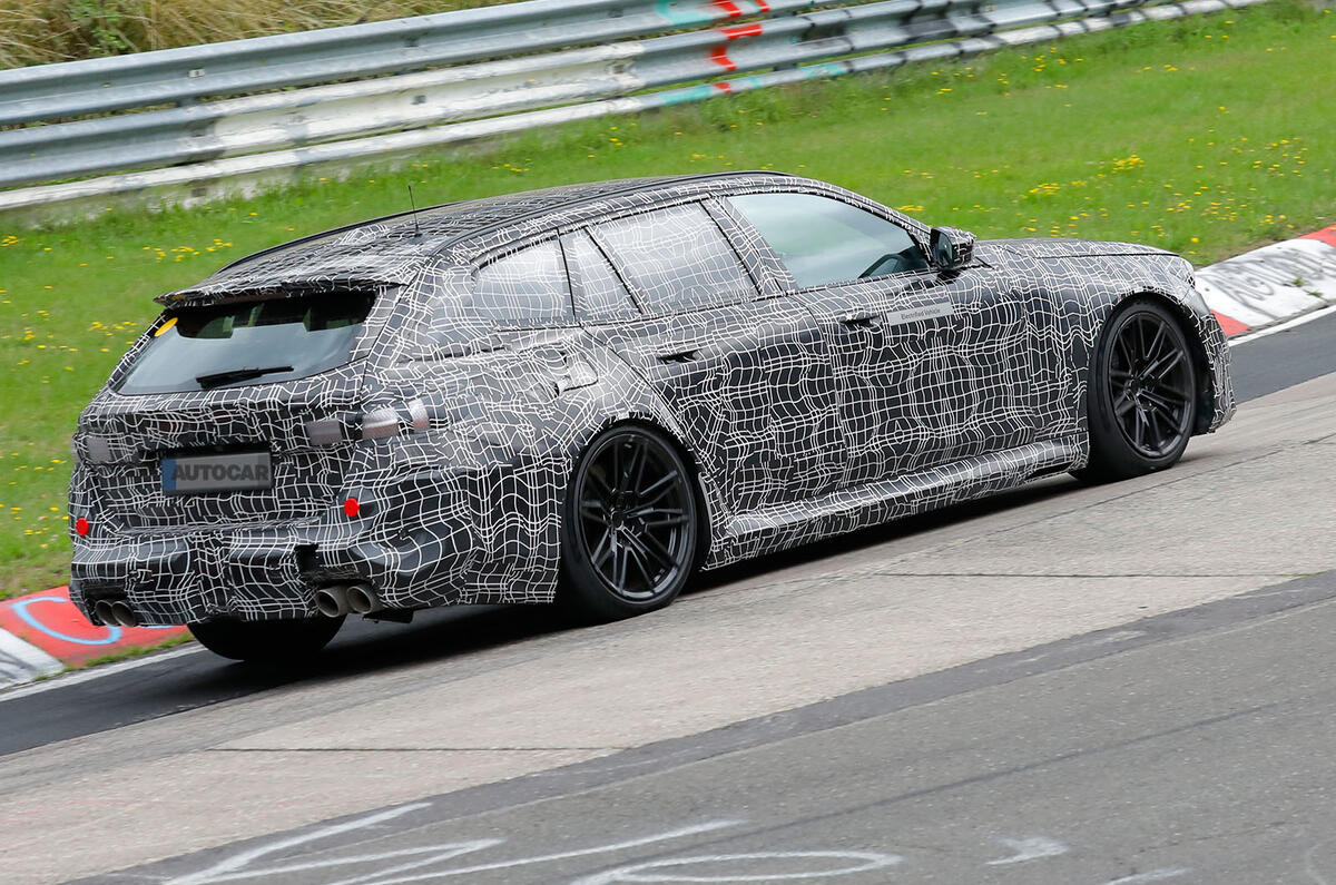 BMW M5 Touring rear three quarter