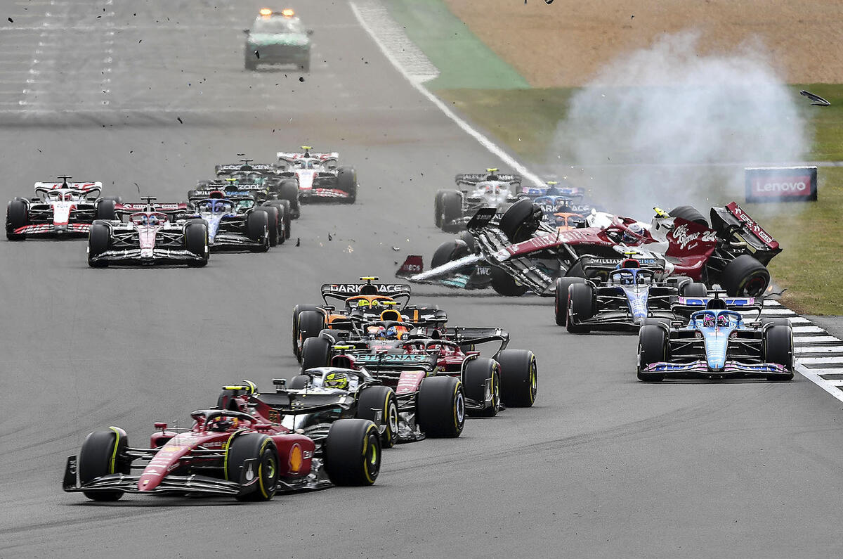 British Grand Prix Formula 1 crash 2