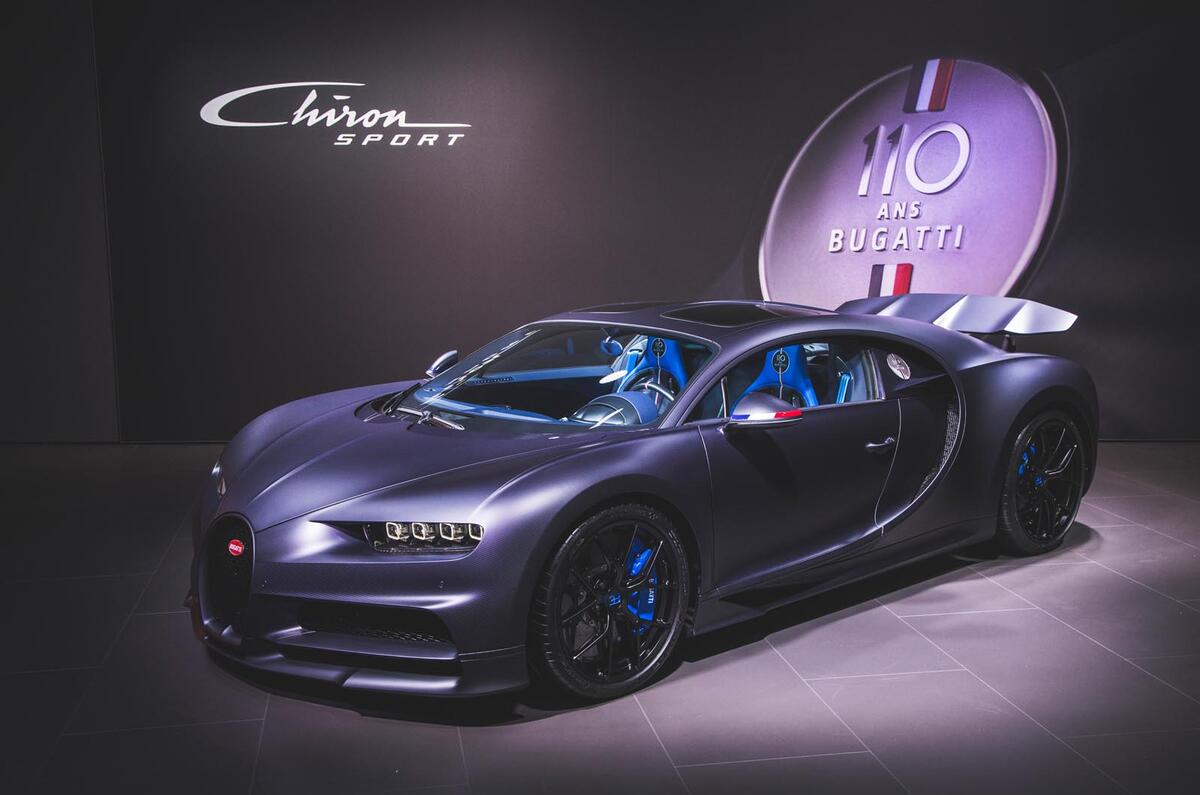 Bugatti celebrates 110th anniversary with Chiron Sport 110 ans Bugatti