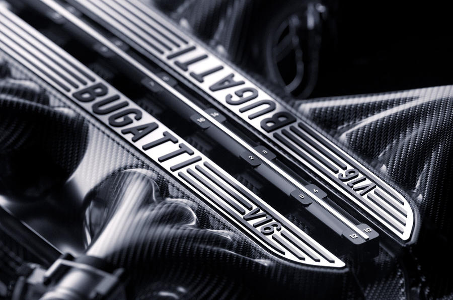 Bugatti V16 engine teaser
