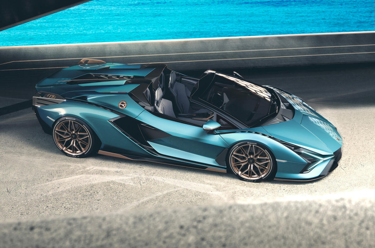 2020 Lamborghini Sian Roadster - top
