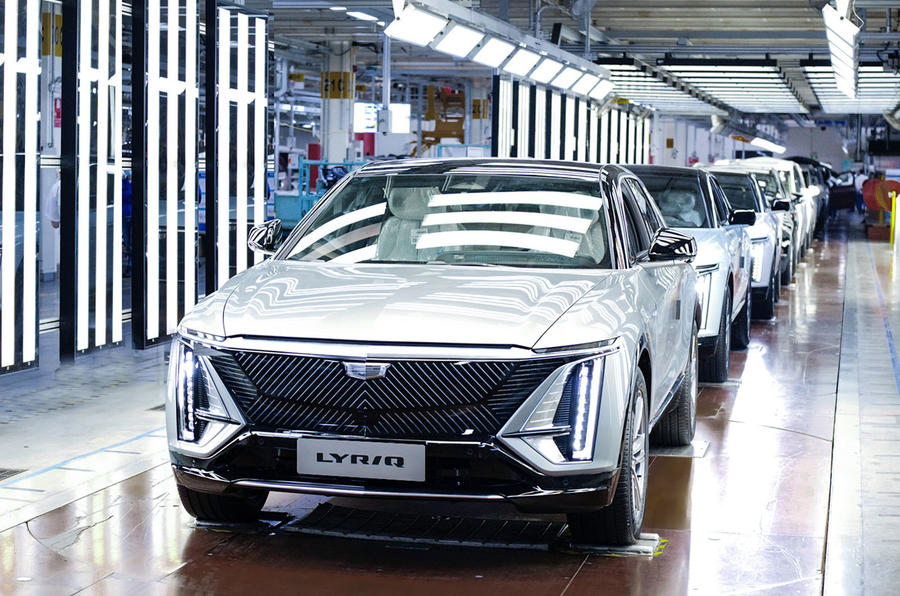 Cadillac Lyriq production line China 2022