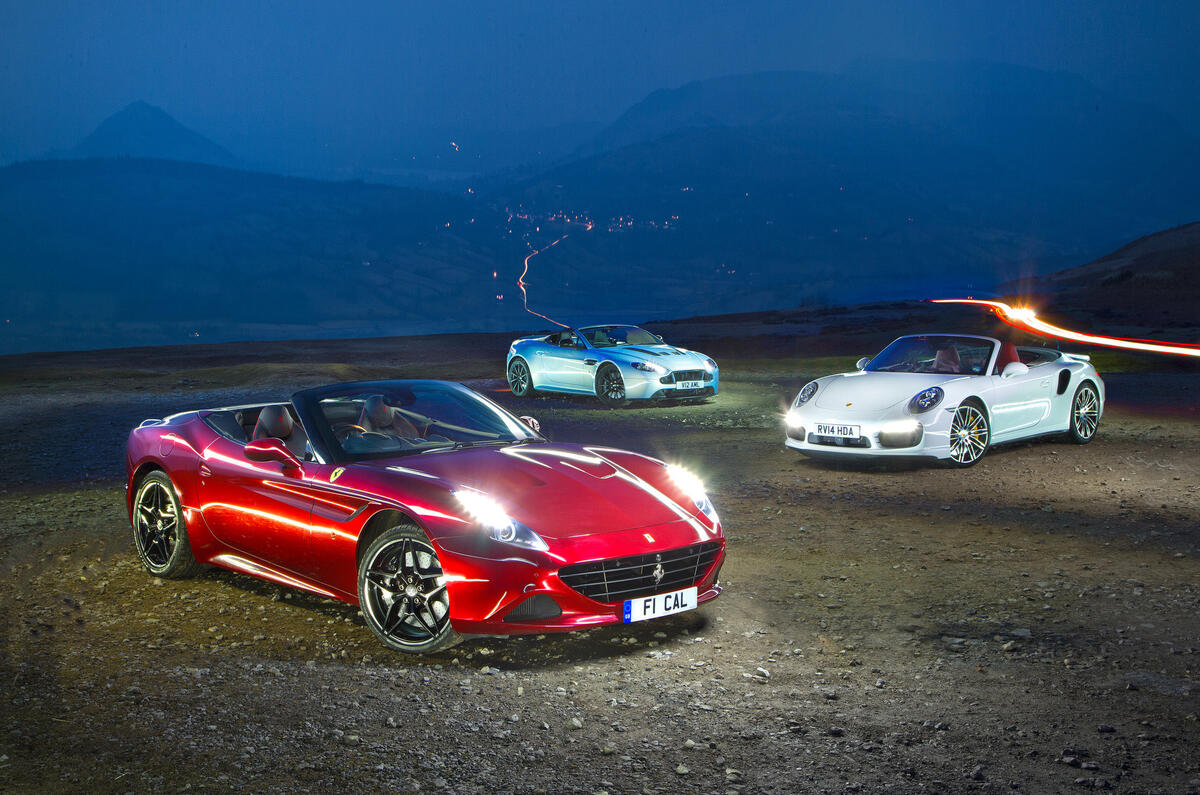 Ferrari California T Vs Porsche 911 Turbo S Aston V12 Vantage S Autocar