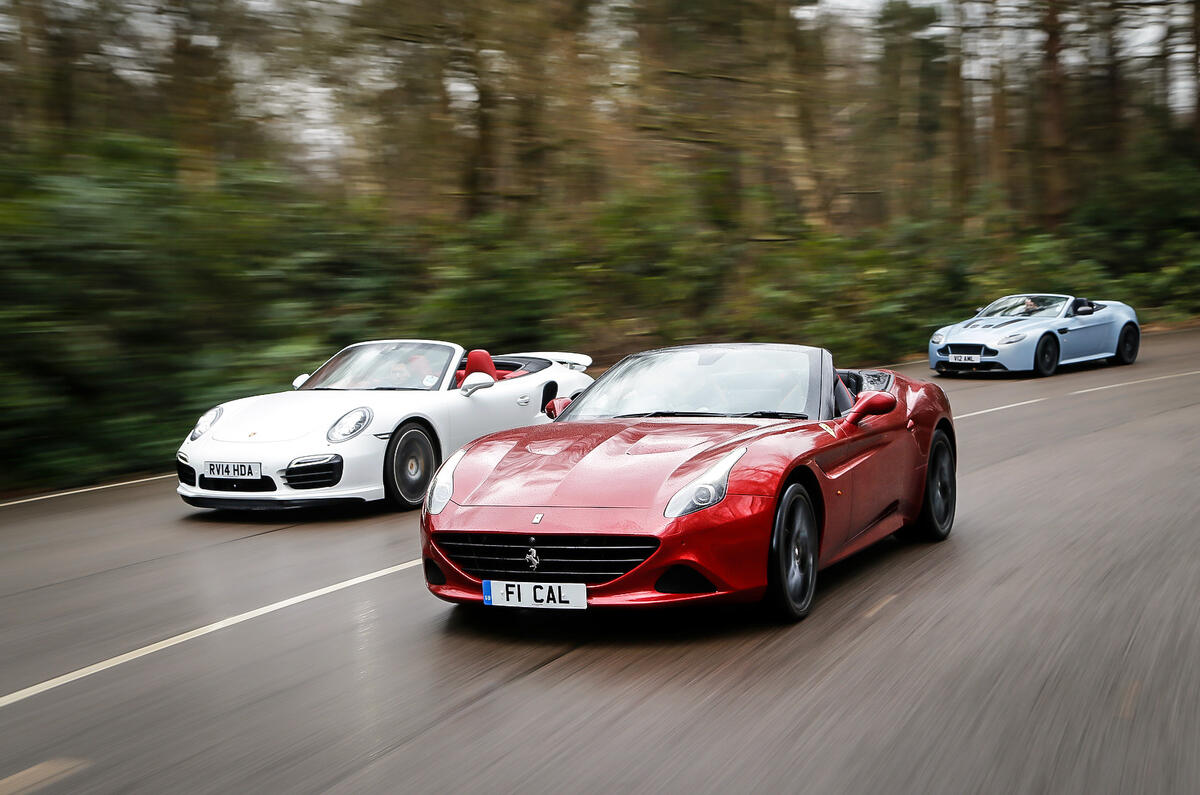 Ferrari California T Vs Porsche 911 Turbo S Aston V12 Vantage S Autocar