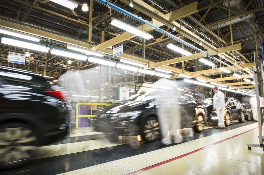 Car manufacturing factories are starting to re-open