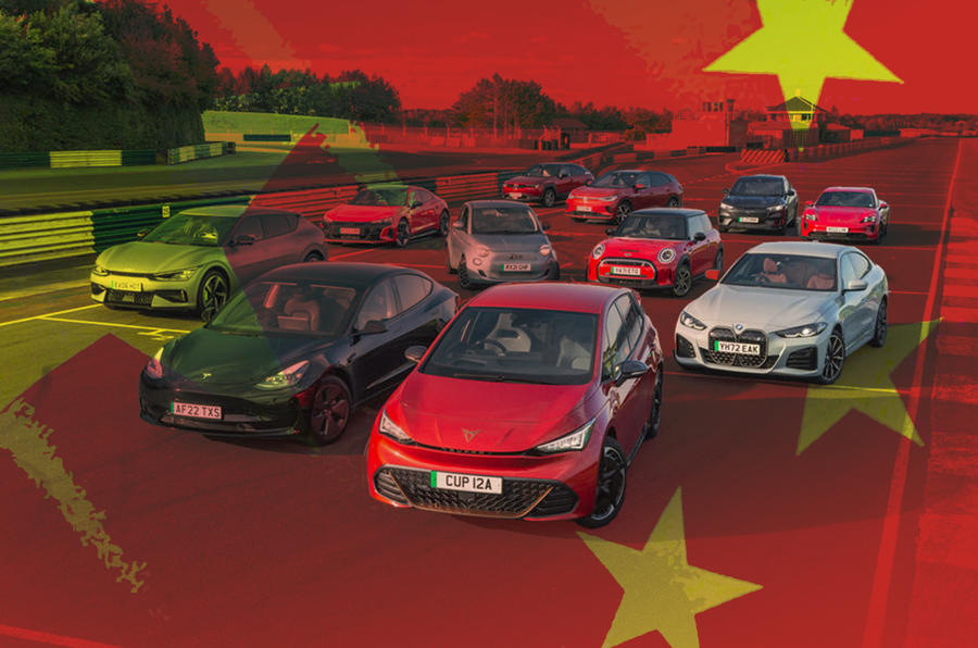 China flag cars