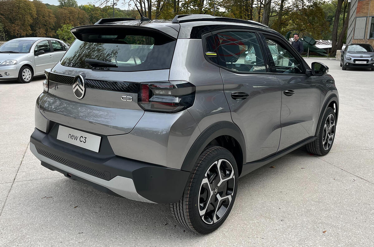 Citroen C3 petrol rear three quarter