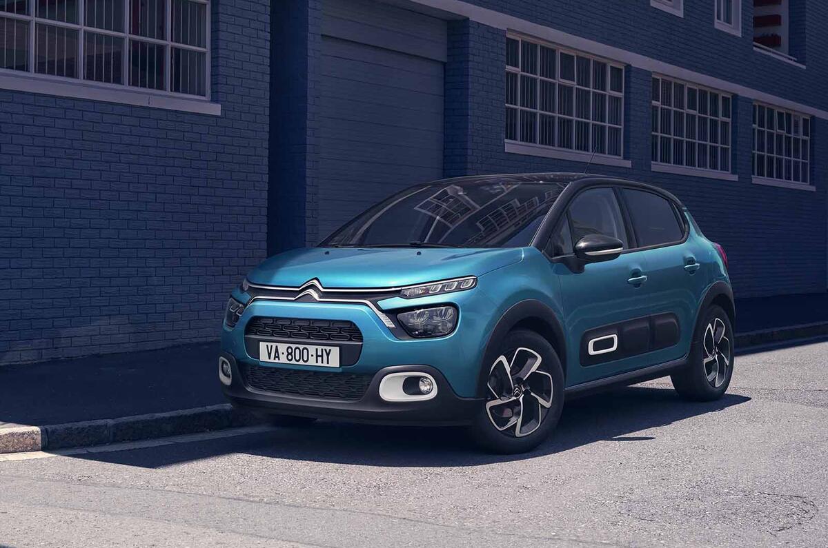 Citroen C3 facelift front side