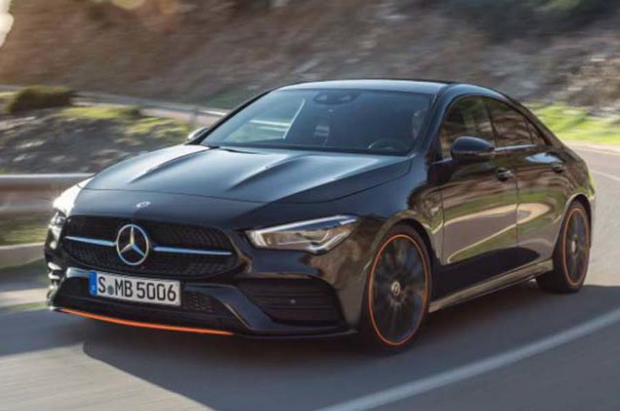 Mercedes CLA leaked image by Redline front three quarters