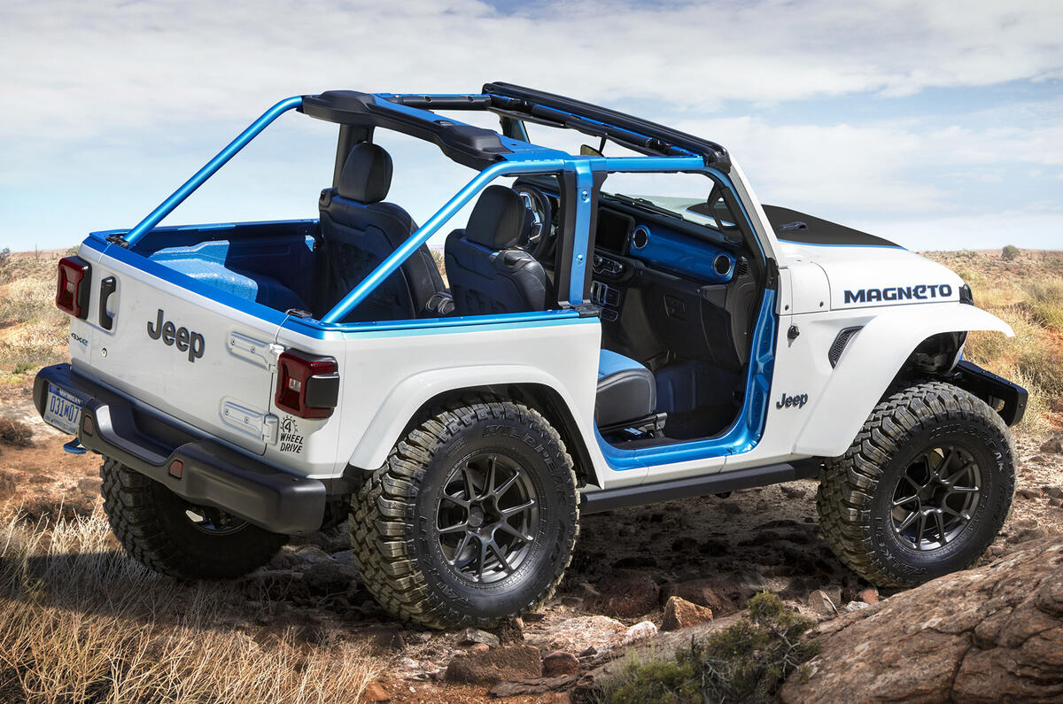 Jeep Previews Electric Wrangler With Six Speed Magneto Concept Autocar