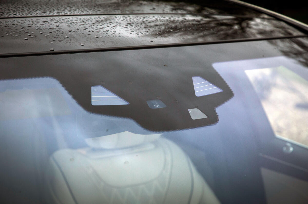 Camera in car windscreen