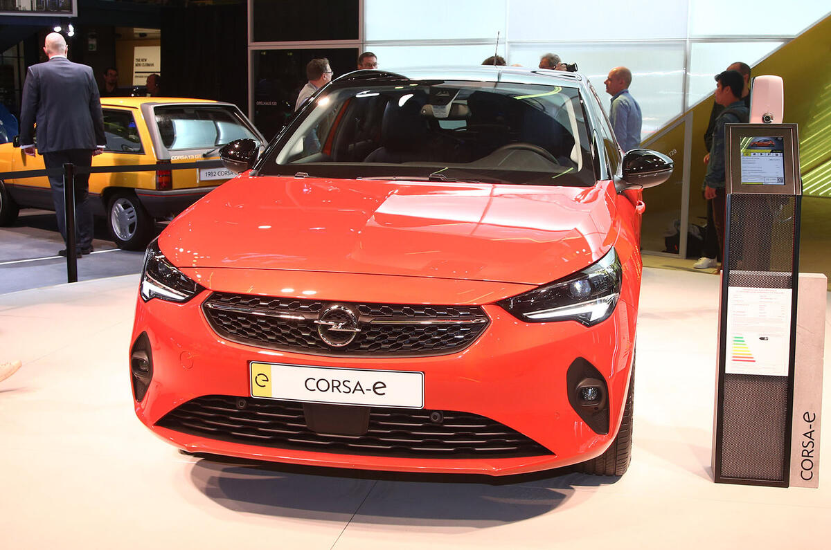 2020 Vauxhall Corsa-e at Frankfurt motor show 2019