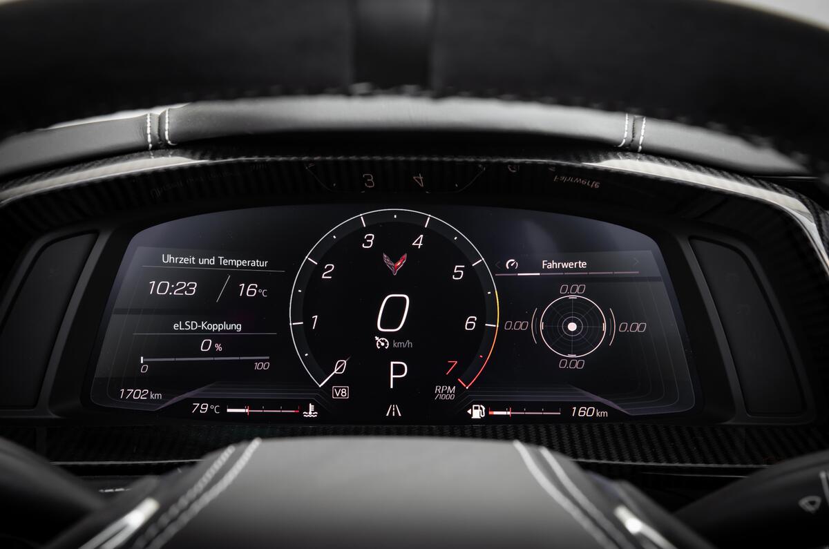 Corvette C8 instruments