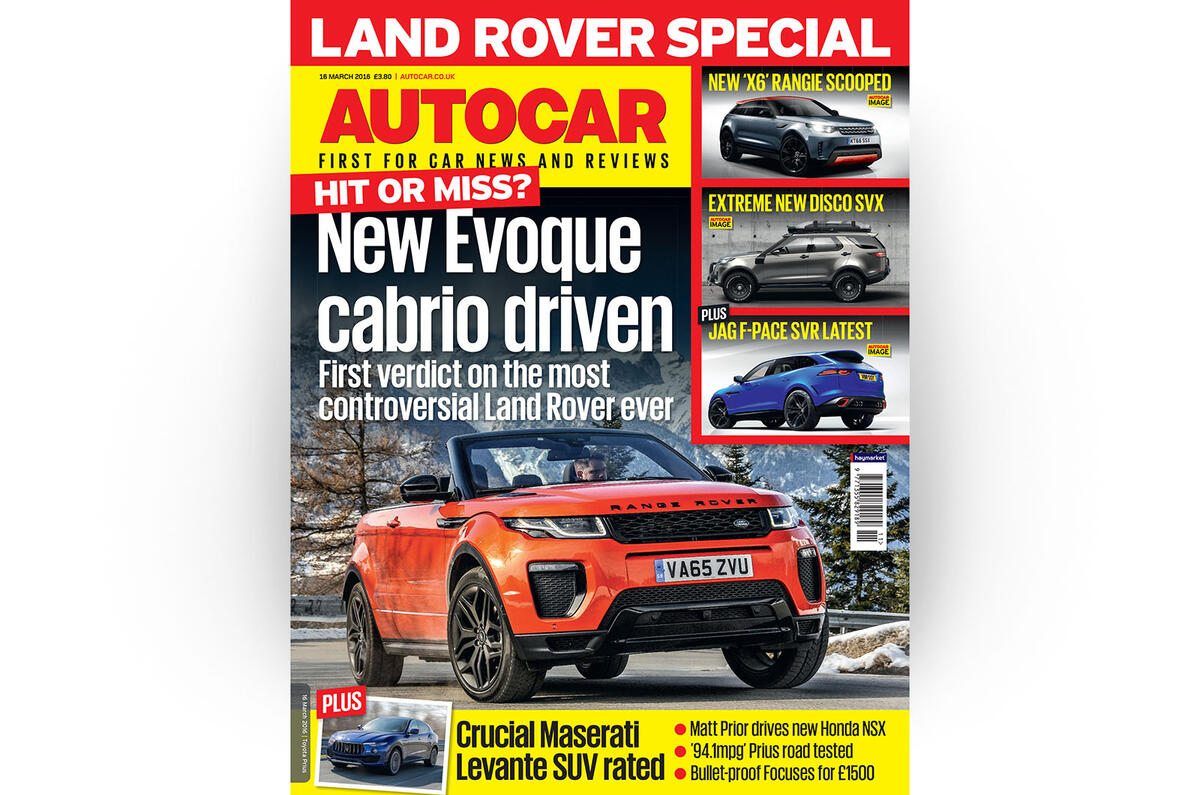 Autocar cover 16 March