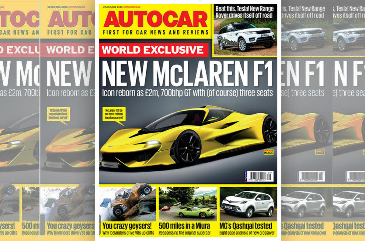 Autocar 20 July - McLaren F1 2018 successor