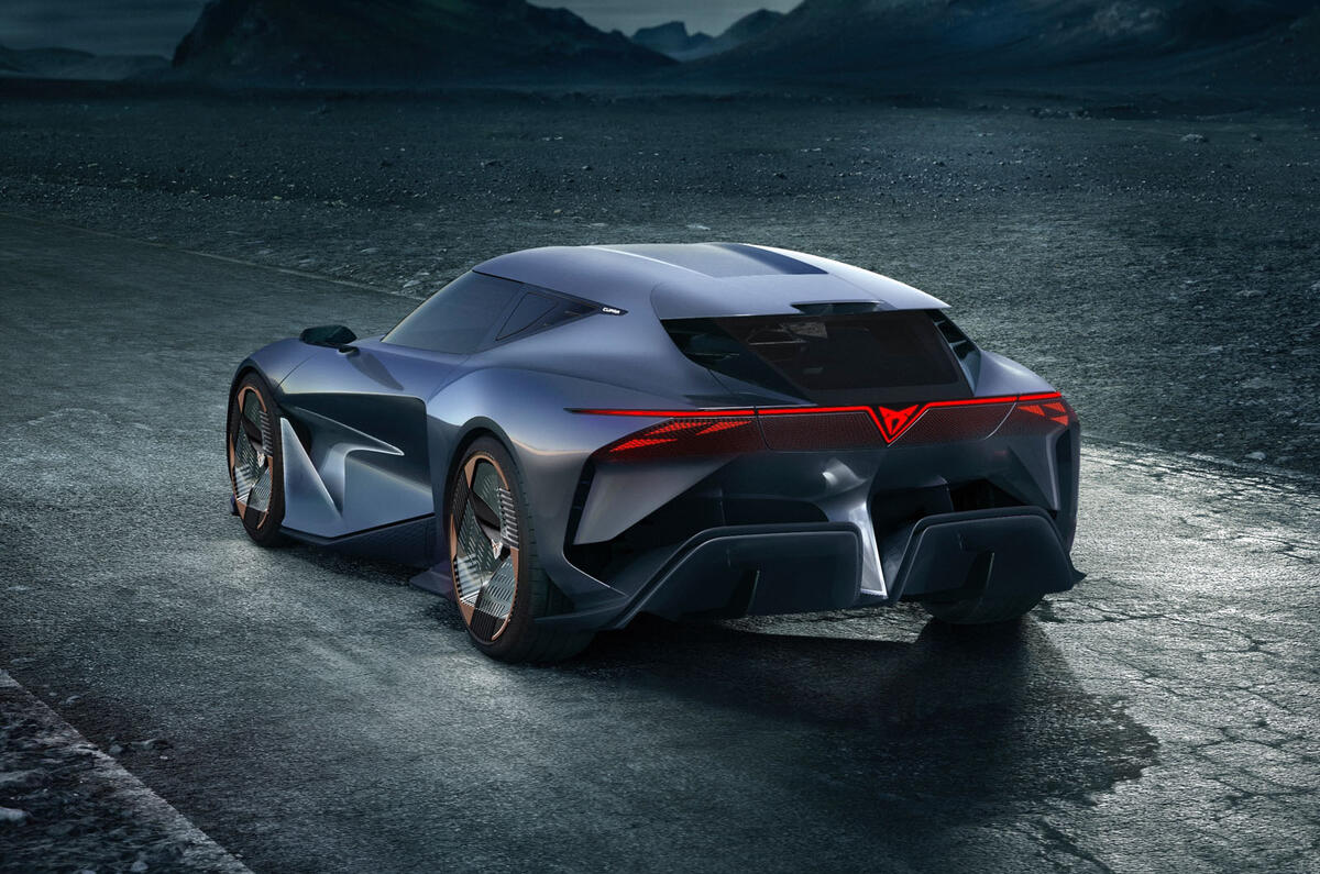 Cupra Darkrebel rear quarter