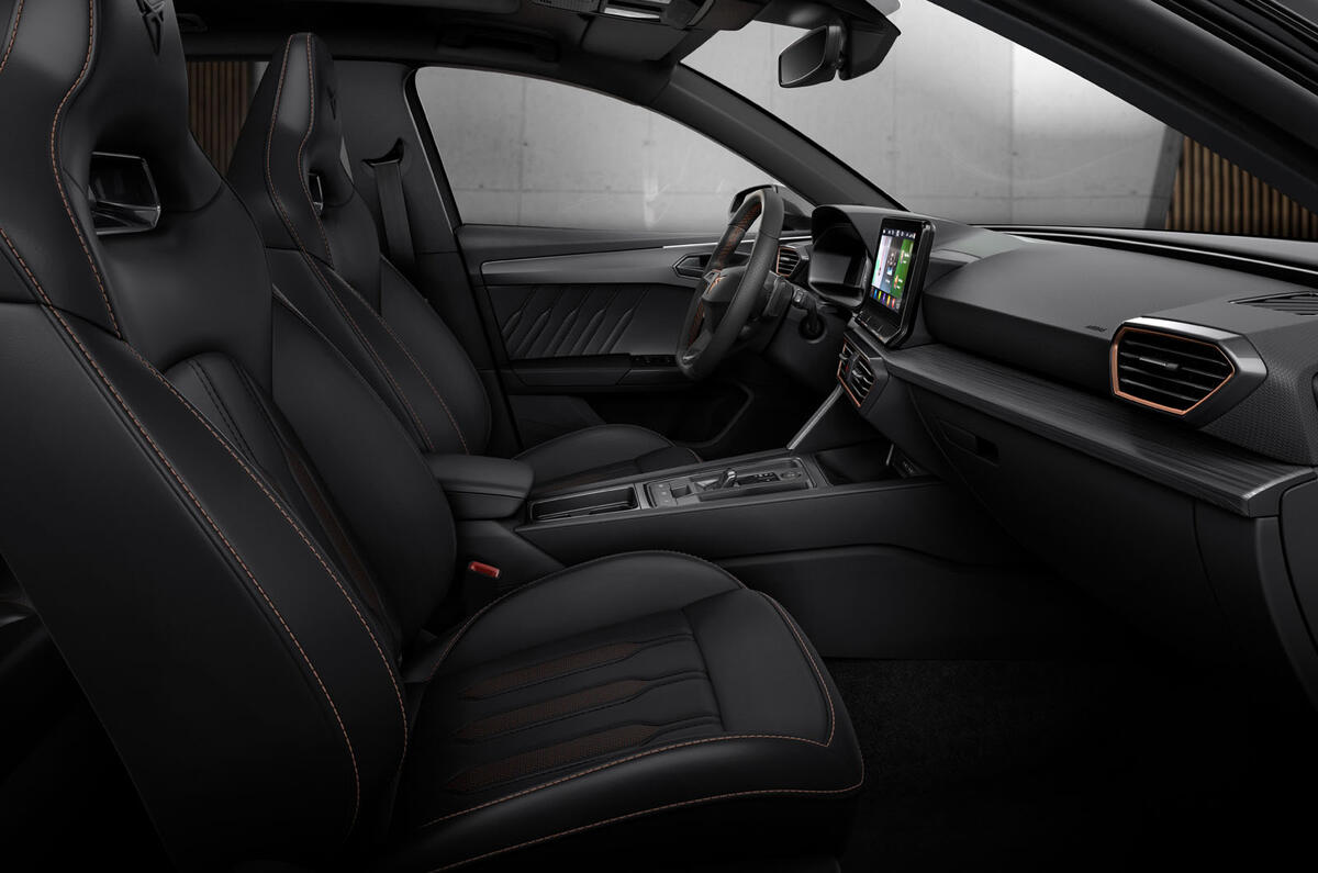 Cupra Leon eHybrid hatch official press images - interior