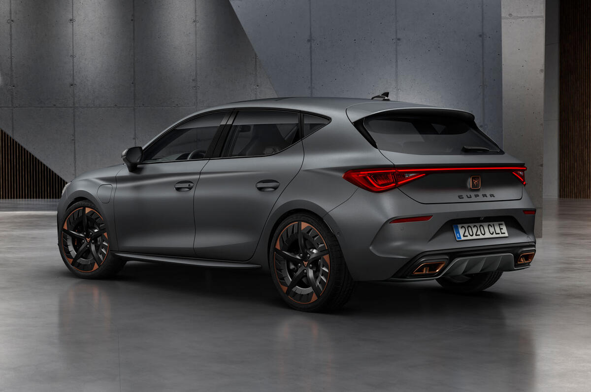 Cupra Leon eHybrid hatch official press images - rear