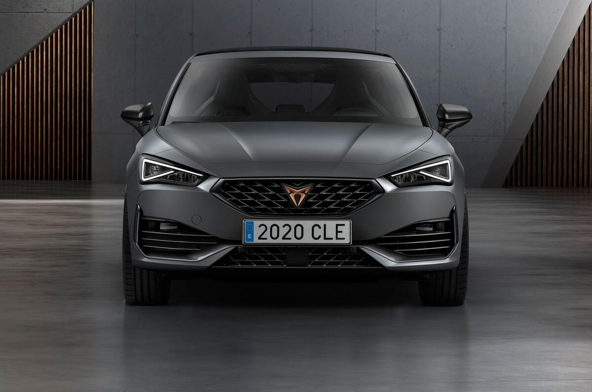Cupra Leon eHybrid hatch official press images - nose