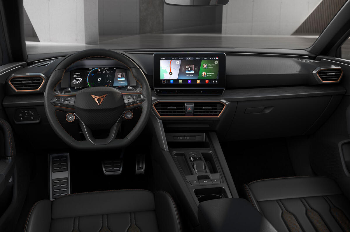 Cupra Leon eHybrid hatch official press images - dashboard