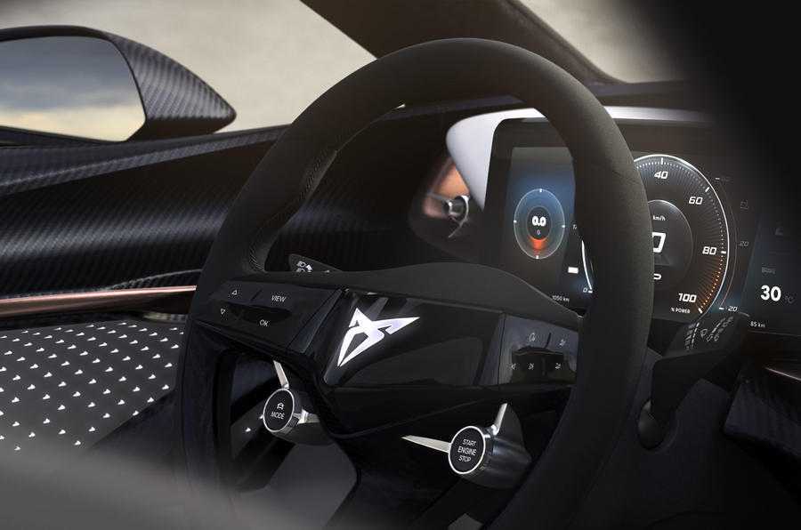 Cupra previews interior of all-electric concept car