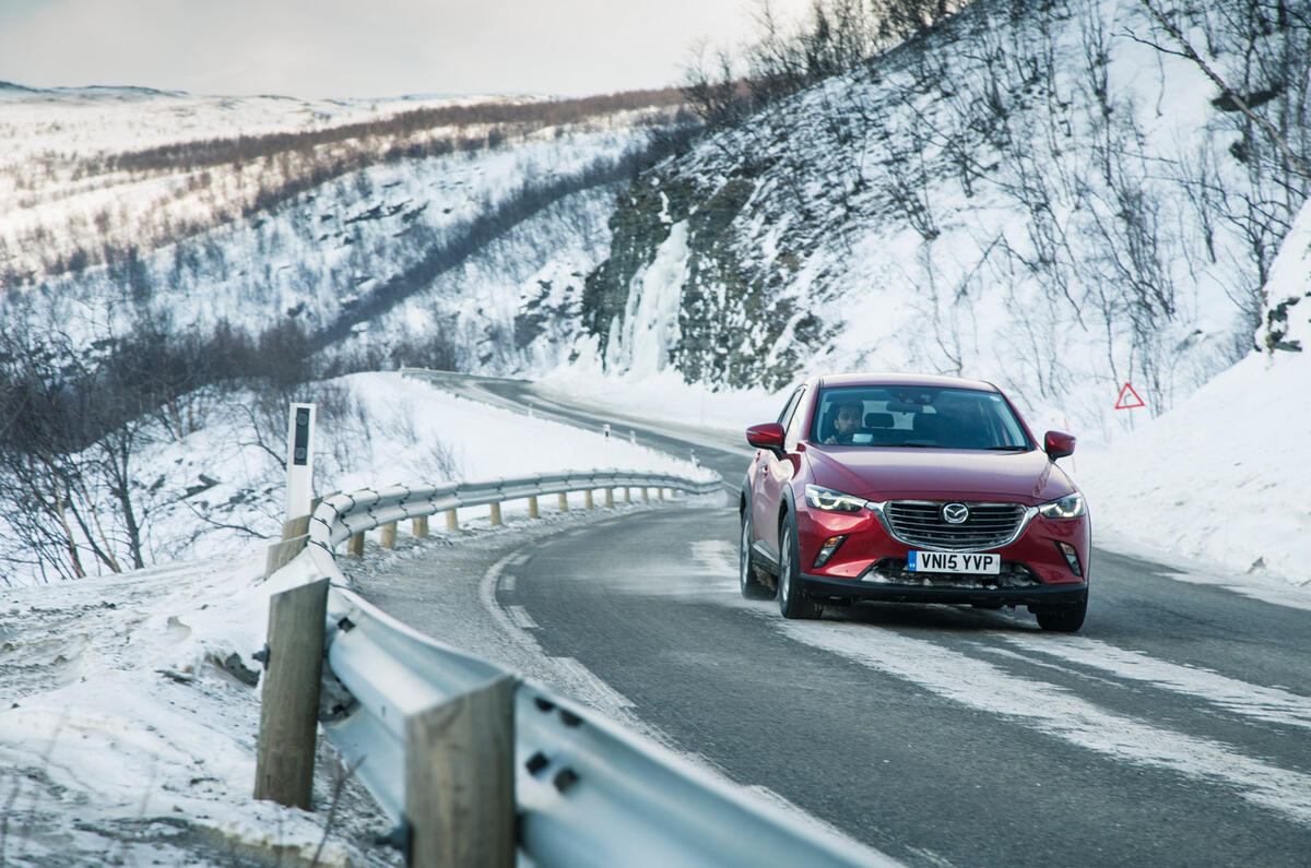 Mazda CX-3 Norway drive Autocar