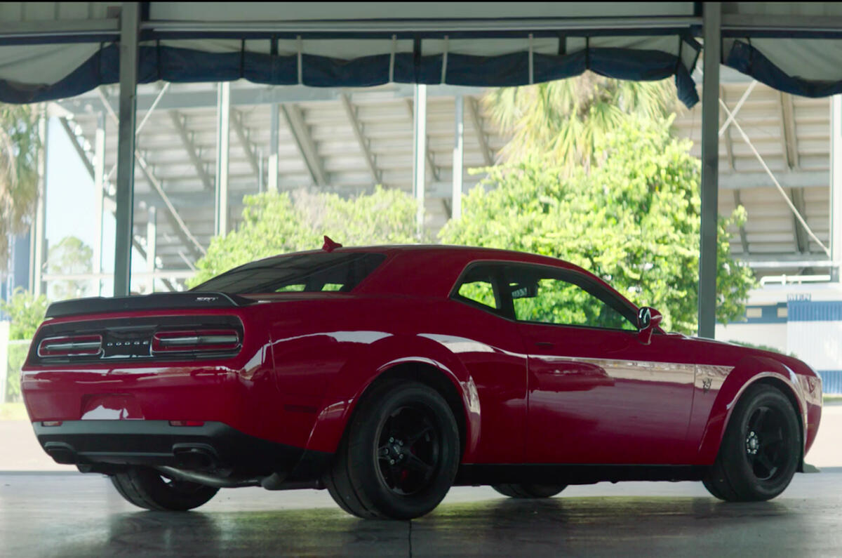 840bhp Dodge Challenger Srt Demon Spotted In Narrow Body Spec Autocar