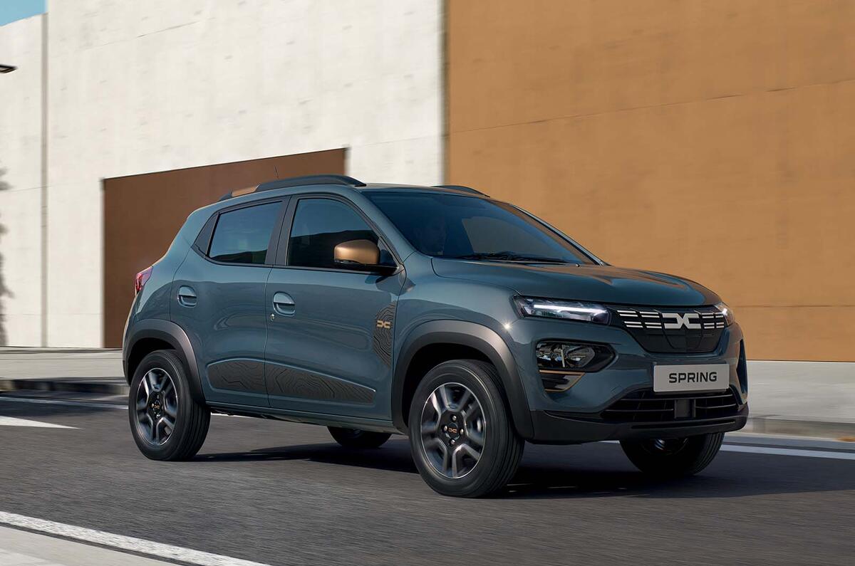 Dacia Spring extreme front three quarter