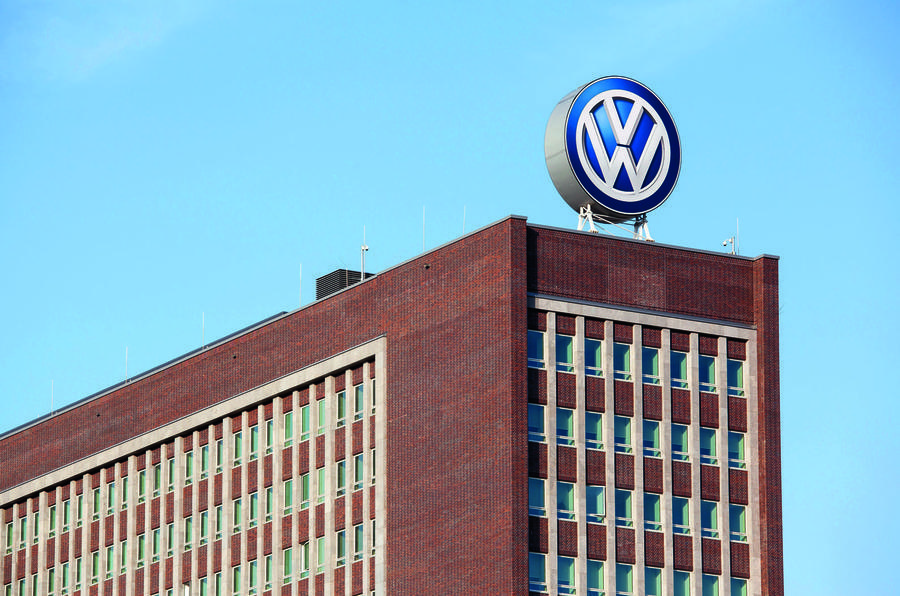 Volkswagen logo factory