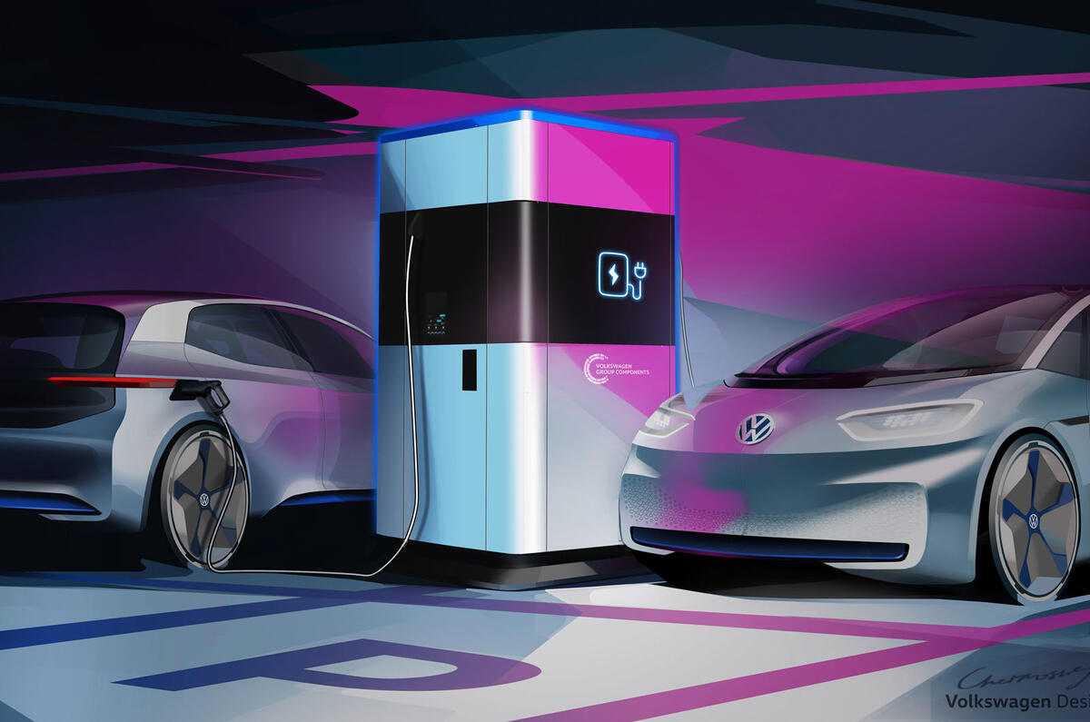 Volkswagen mobile charging station