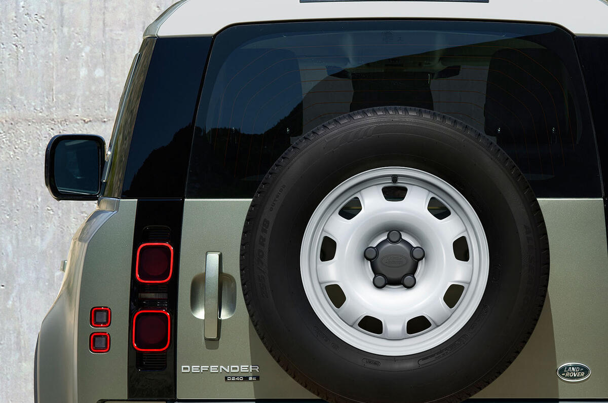 2020 Land Rover Defender reveal - spare wheel