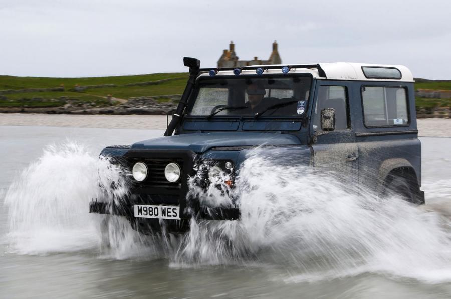 Land Rover Defender wading
