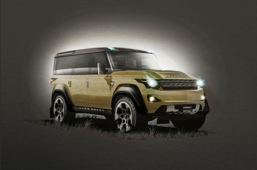 2019 Land Rover Defender Autocar rendering