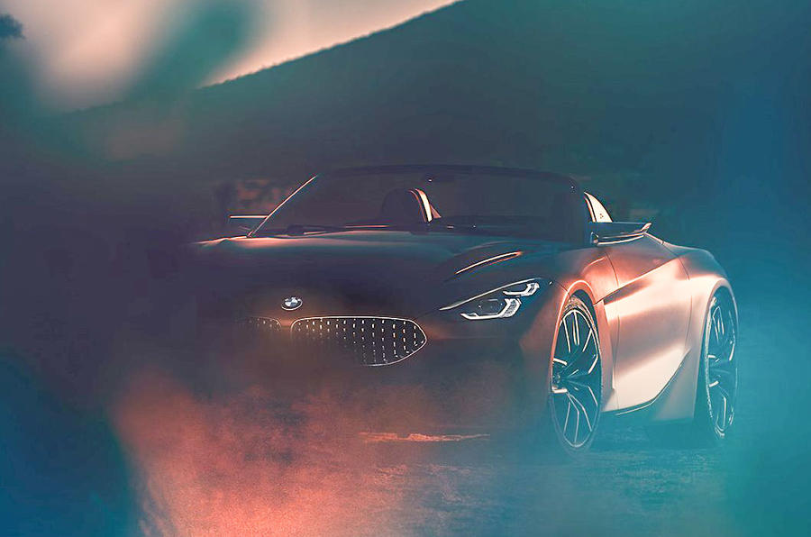 BMW Z4 Concept previewed - new picture shows sleek open-roof design