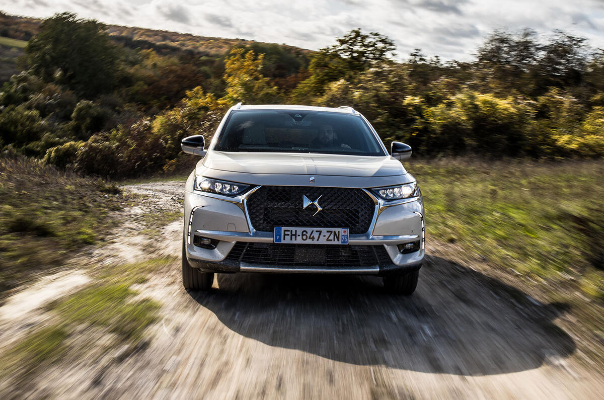 DS 7 Crossback E-Tense 2019 first drive review - hero nose