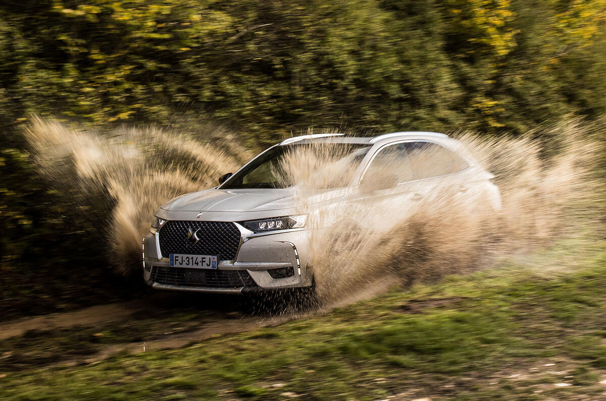 DS 7 Crossback E-Tense 2019 first drive review - wading side