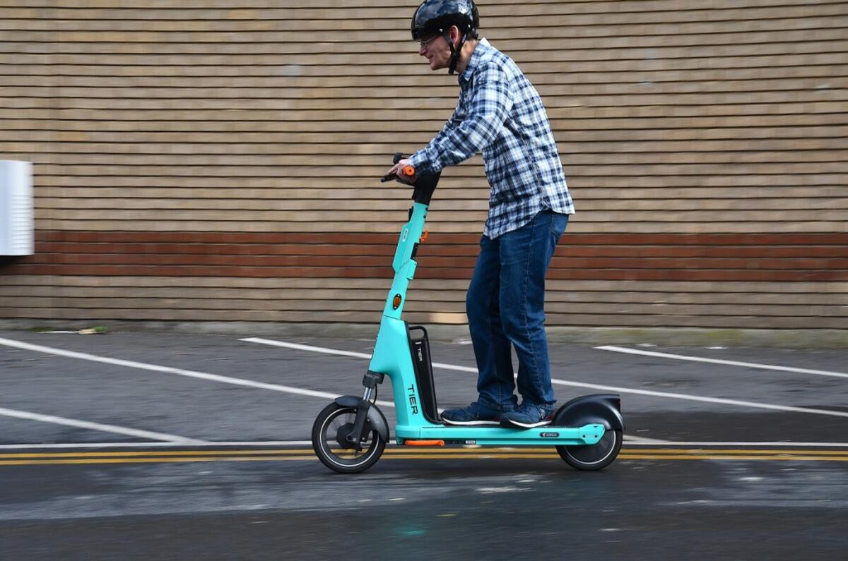 Tier 6 electric scooter first ride Autocar