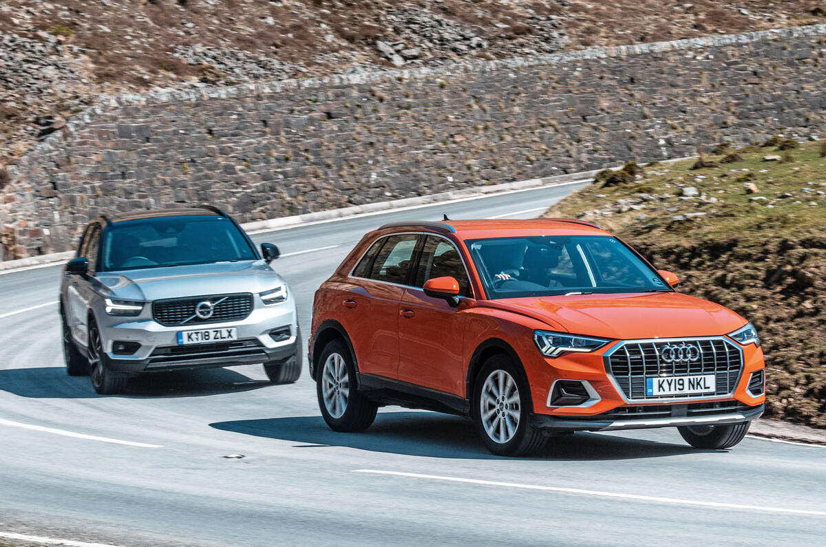 Range Rover Evoque vs Audi Q3 vs Volvo XC40 vs Lexus UX