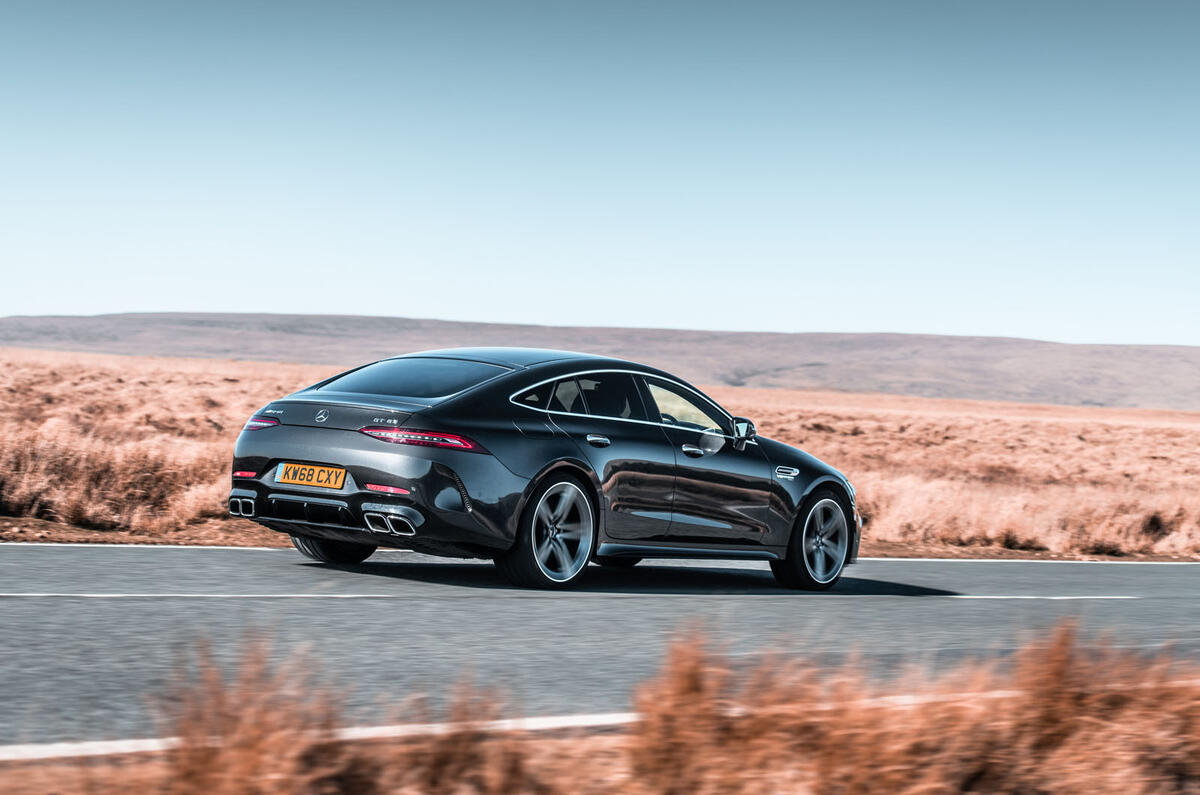 Mercedes-AMG GT 4-door Coupe - static rear 3/4