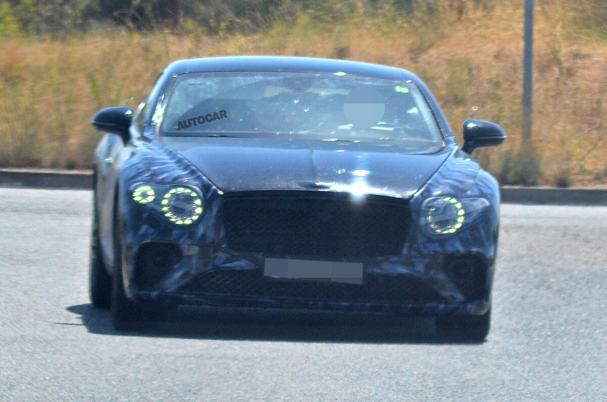 Next Bentley Continental GT seen in lightest camouflage yet