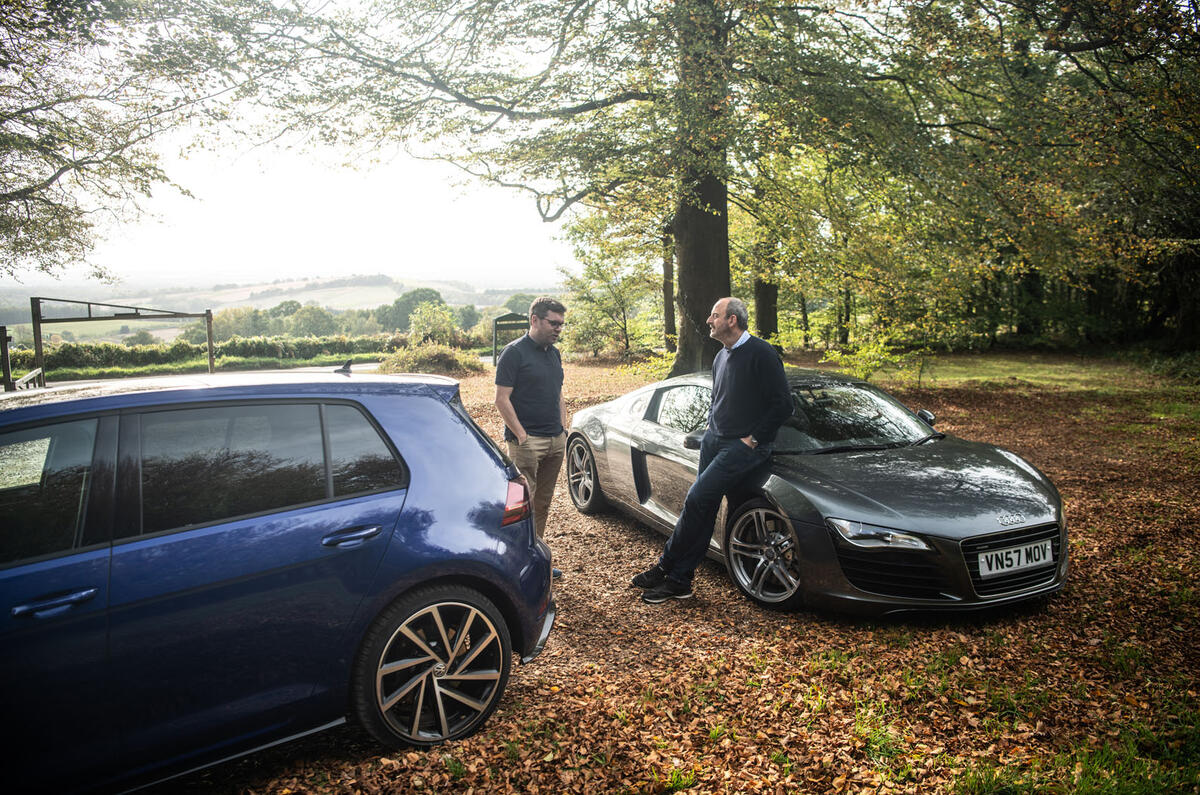 Price Match Promise Volkswagen Golf R Vs First Gen Audi R8 Autocar