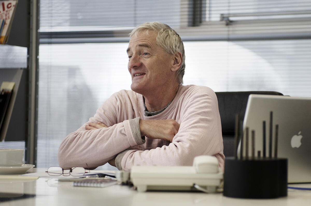 James Dyson looking pleased