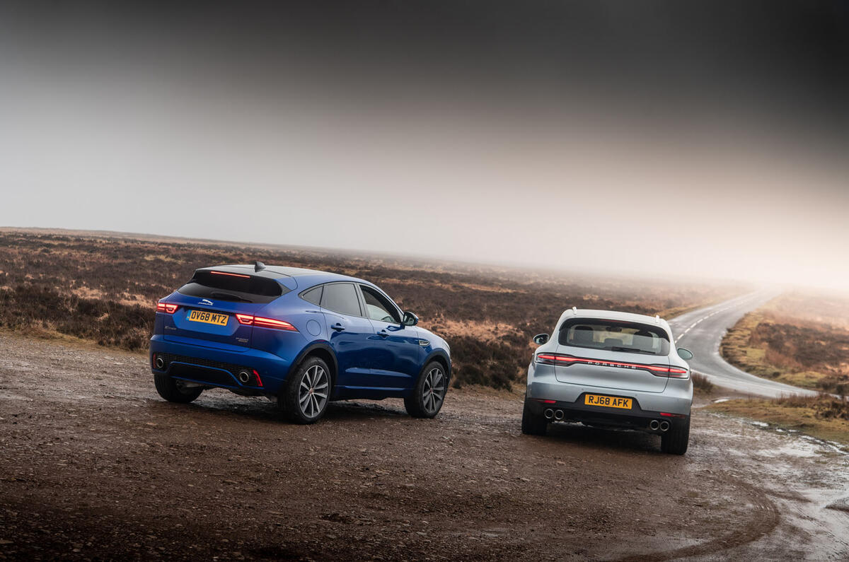 2019 Porsche Macan Vs Jaguar E Pace Premium Suv Face Off Autocar