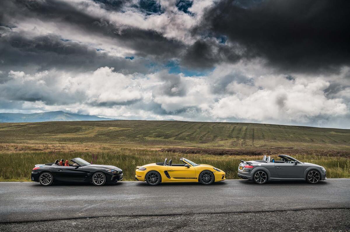 Convertible Clash New Bmw Z4 Vs Porsche Boxster And Audi Tt Autocar