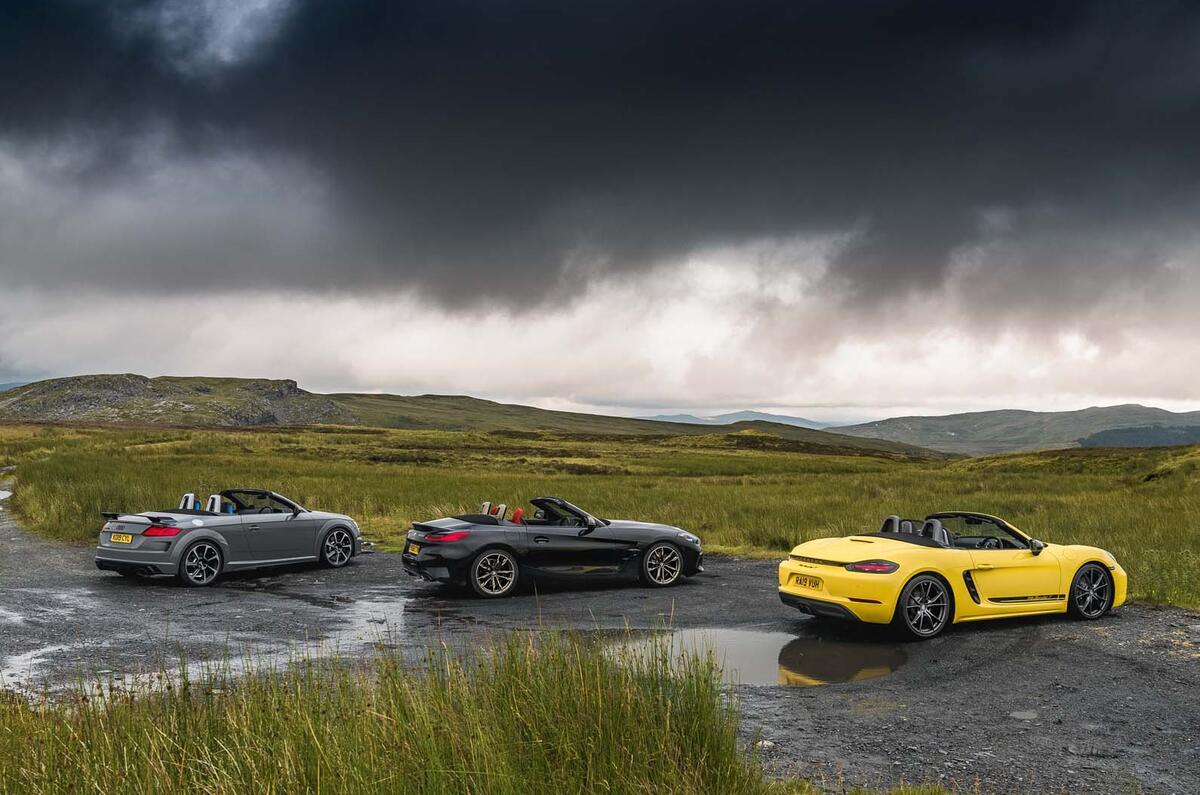 Convertible clash New BMW Z4 vs Porsche Boxster and Audi TT Autocar