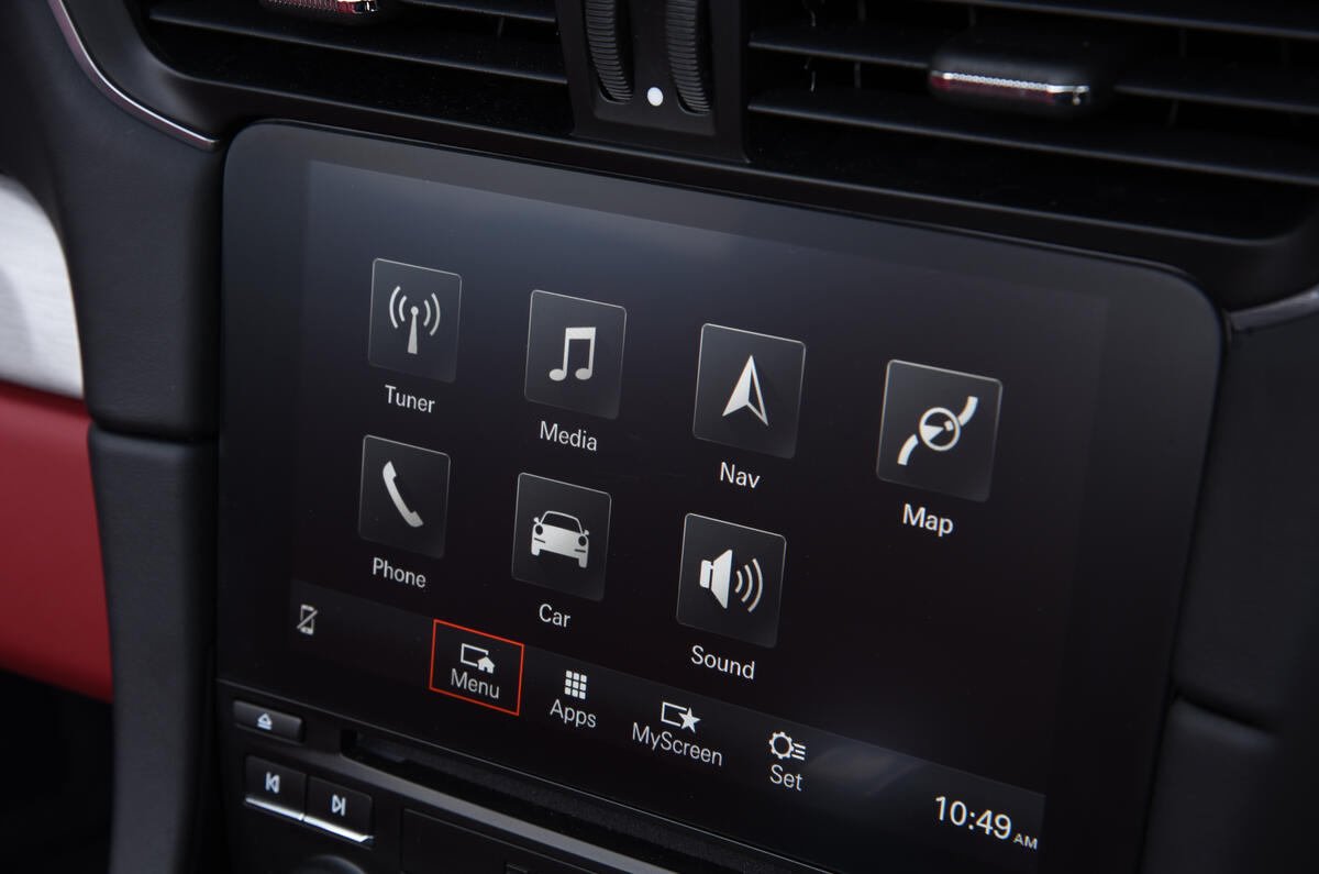 Porsche infotainment system