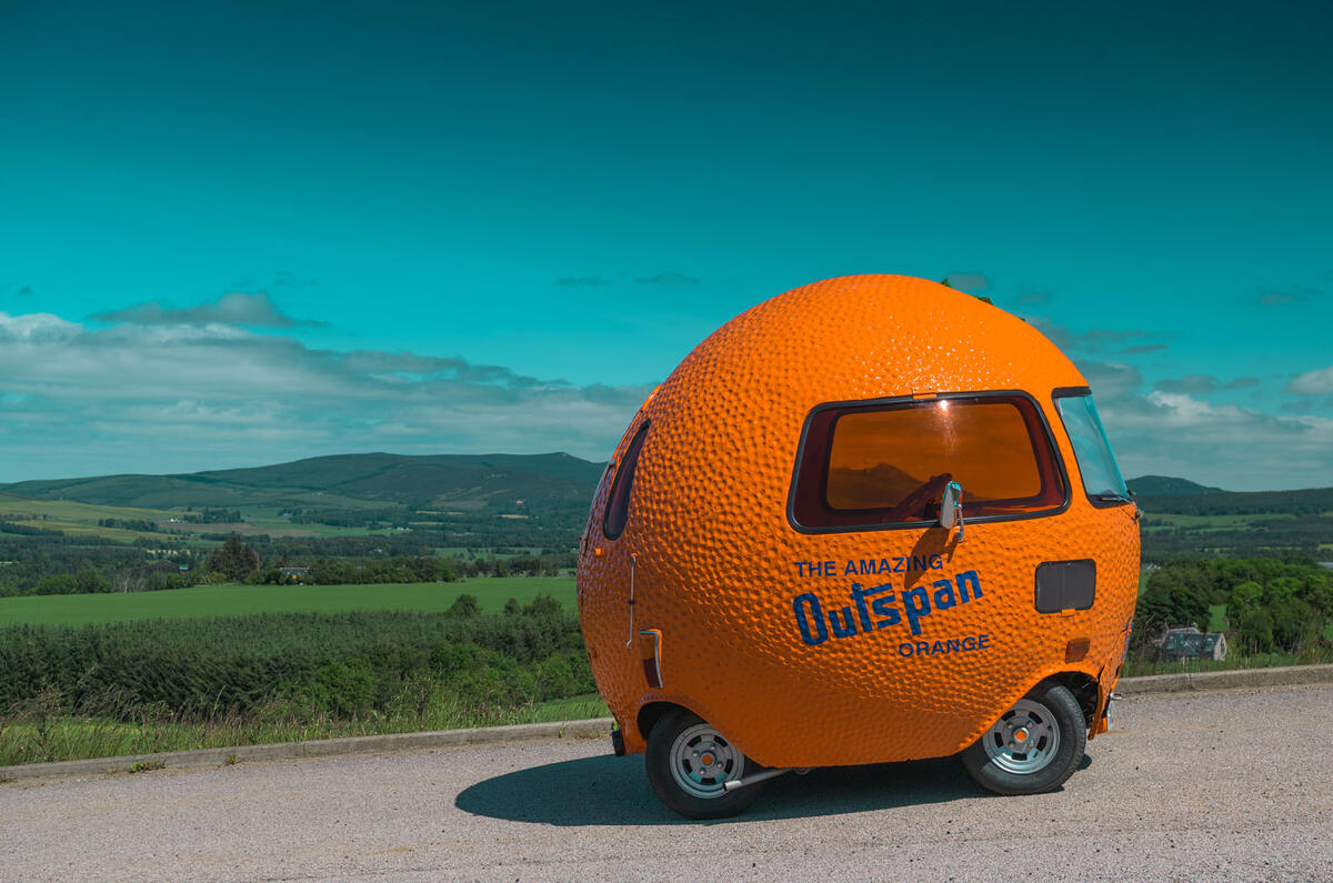 Strange Fruit Driving The Mini Based Outspan Orange Autocar
