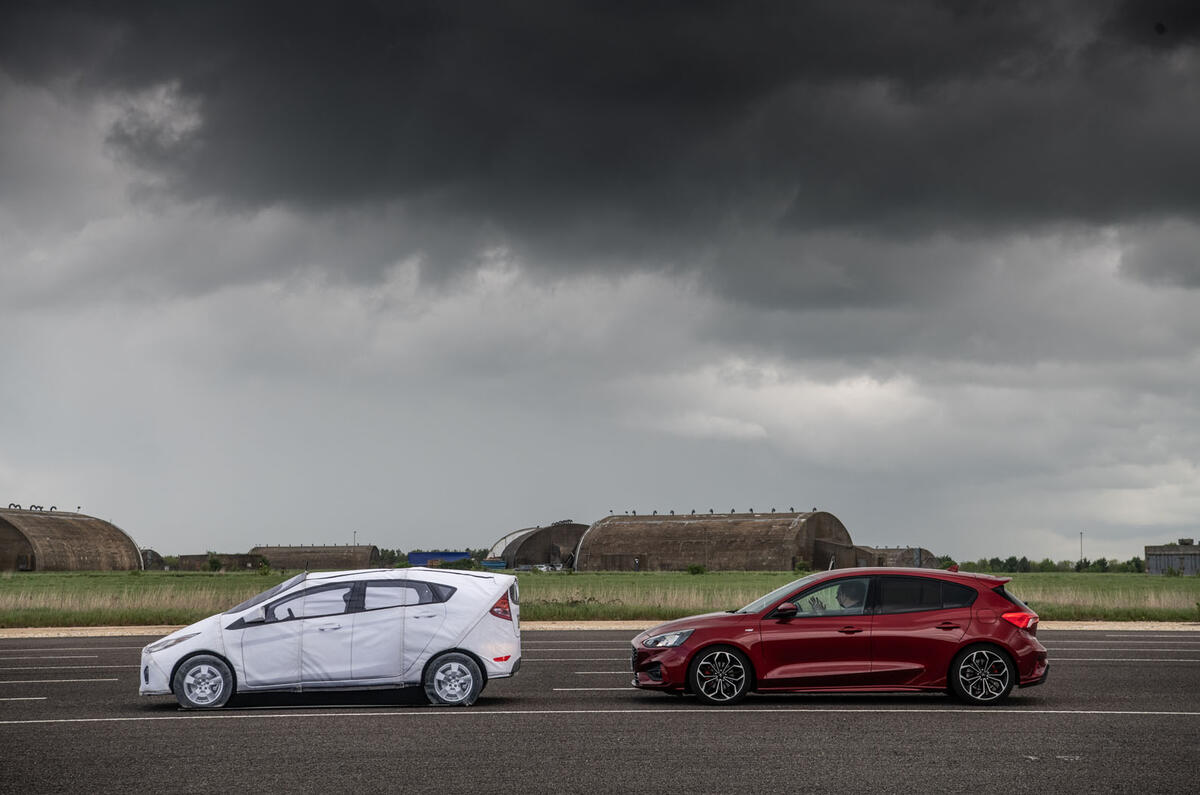 Vauxhall Astra and Ford Fiesta mock-up