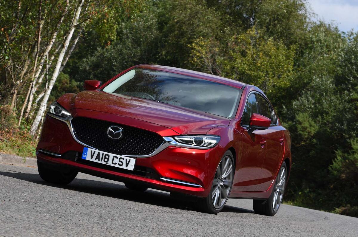 Mazda 6 165 Sport Nav 2018 UK first drive review - cornering front