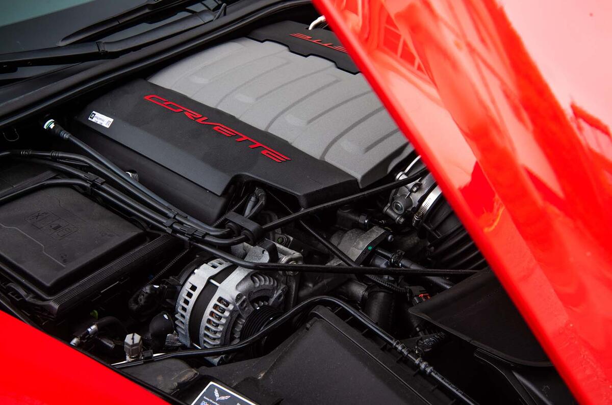 Driving the Chevrolet Corvette through rural England